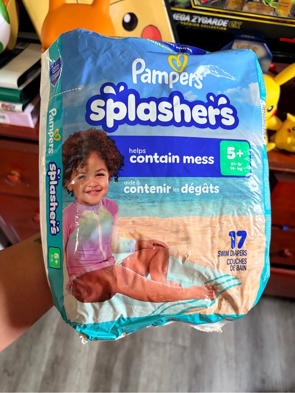 Pampers Splashers Size 5+ Swim Diapers - Turquoise & Blue
